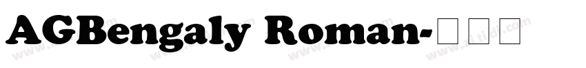AGBengaly Roman字体转换